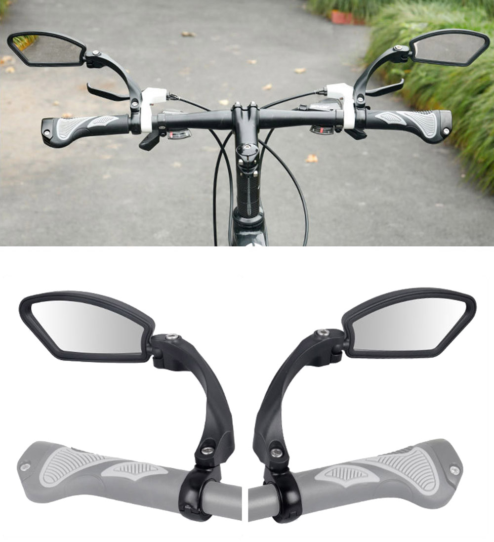 Bicycle Mirror 360 Degree Rotate MTB Road Bike Rearview Handlebar Mount Flexible Safety Cycling Back Mirror Folded Blind BC0124 (2)